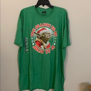 Star Wars Yoda Christmas shirt sz 2XL